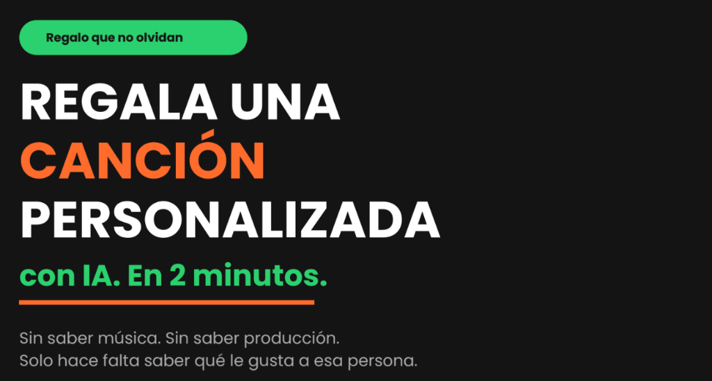 Regala una canción personalizada con IA