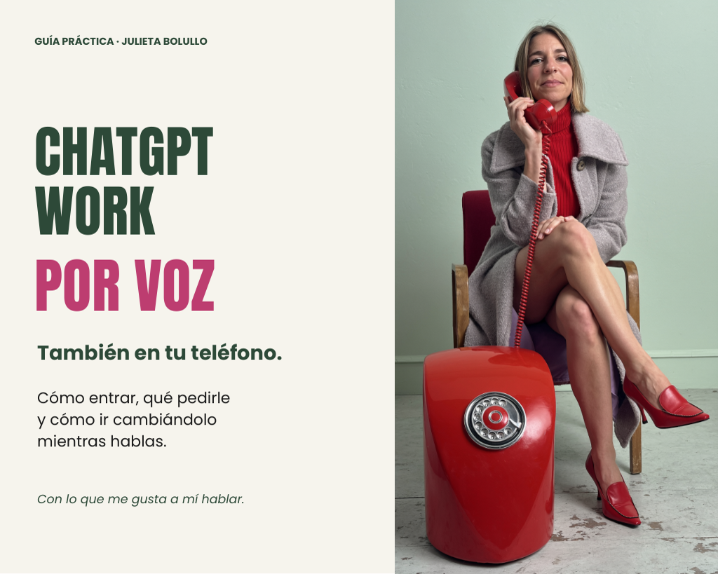 ChatGPT Work por voz. También en tu teléfono.