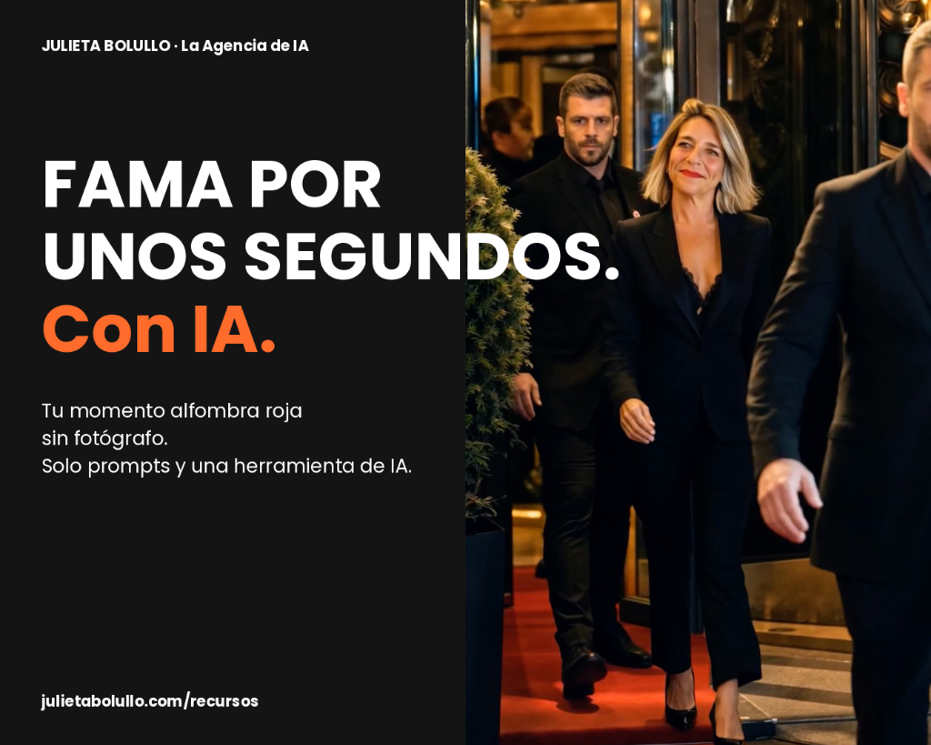 Fama por unos segundos con IA