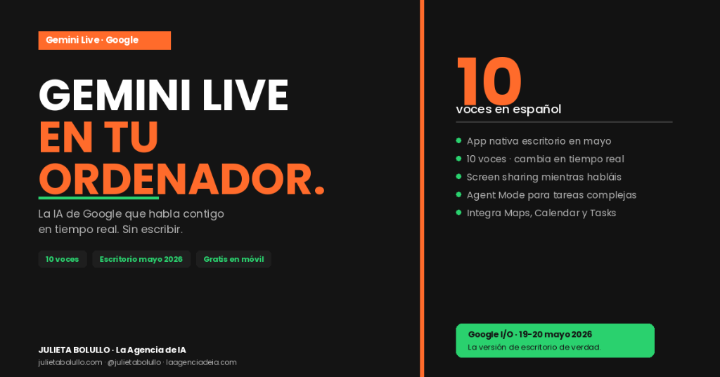 Gemini Live en tu ordenador