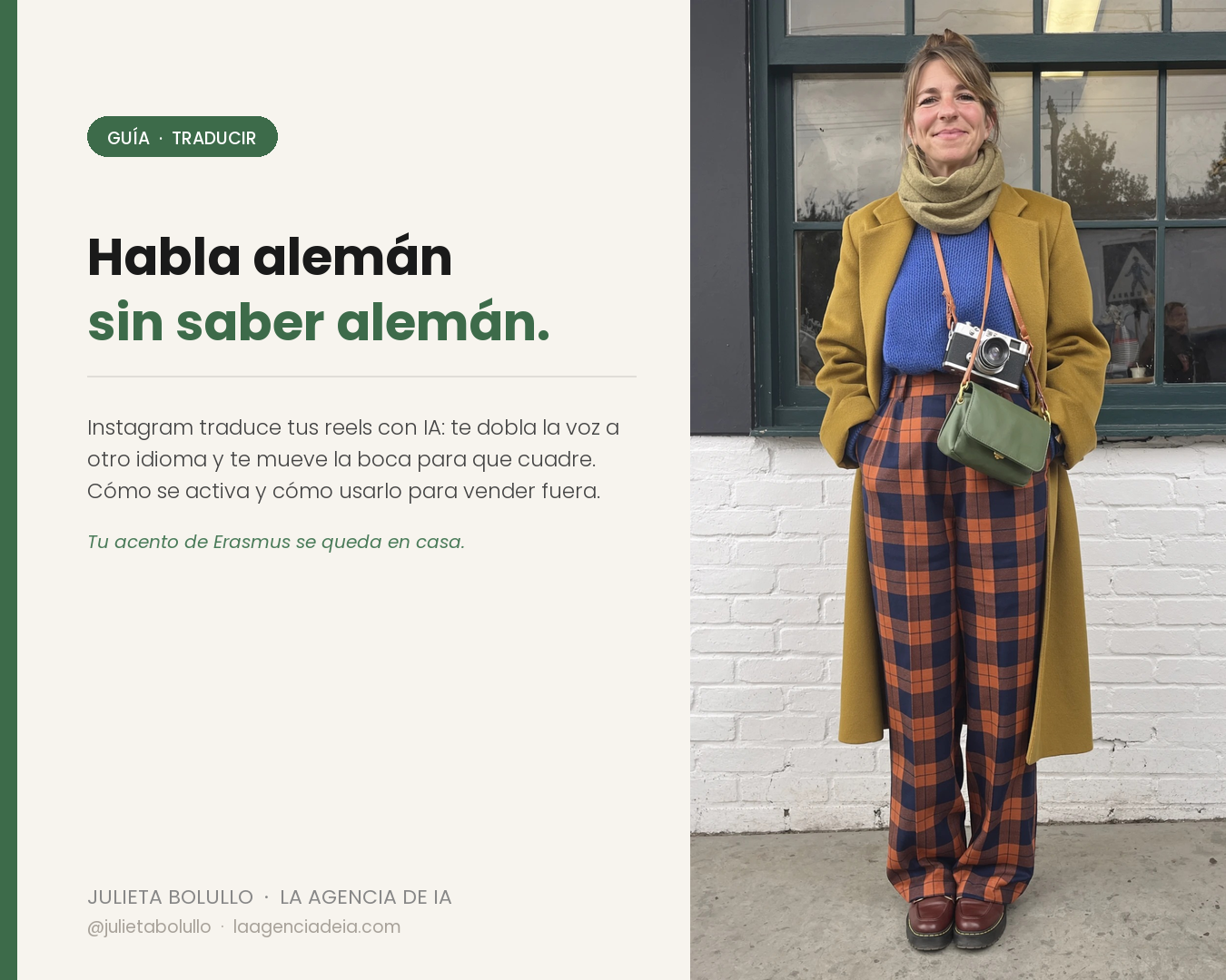 Habla alemán sin saber alemán.