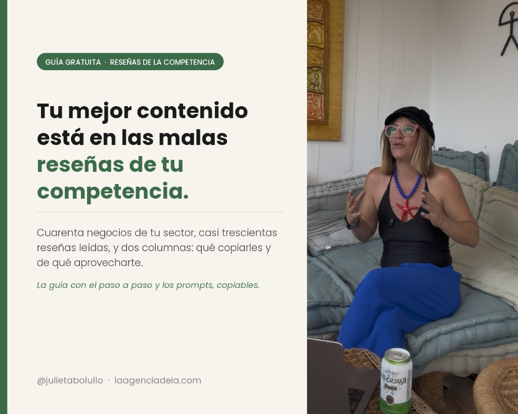 Tu mejor contenido está en las malas reseñas de tu competencia.