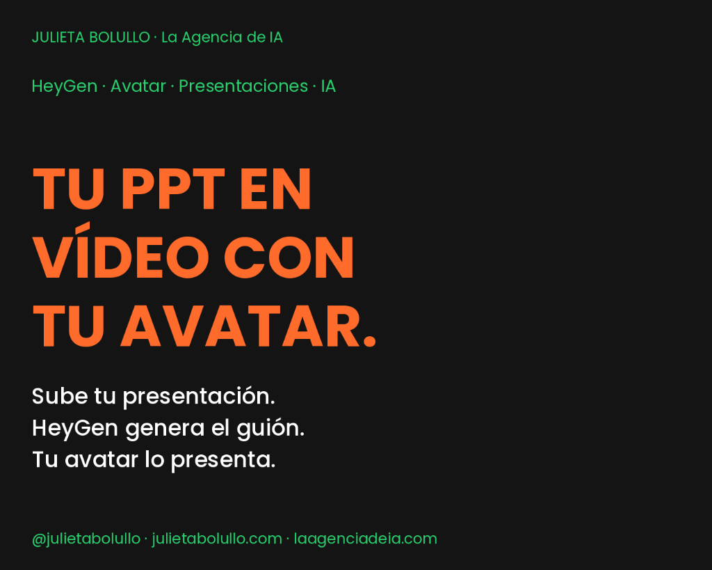 Tu PPT en vídeo con tu Avatar