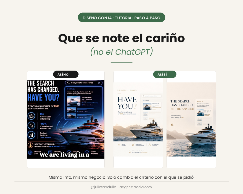 Que se note el cariño