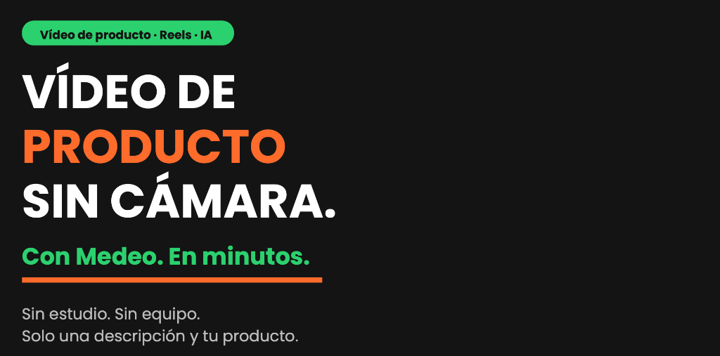Vídeo de producto sin cámara