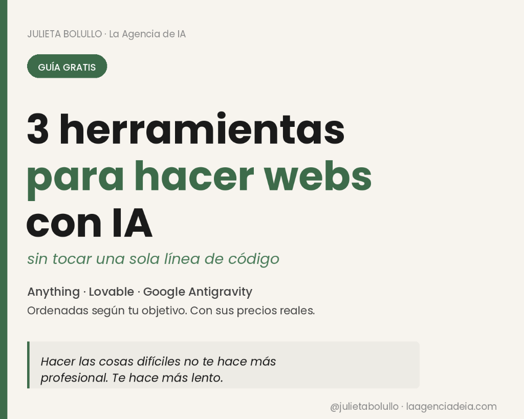 3 herramientas para hacer webs con IA